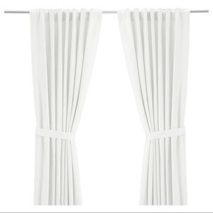 IKEA Ritva Curtain with tie back 57*65” two pairs